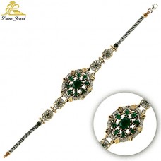 Gümüş Otantik Taşlı Biezik /Bileklik